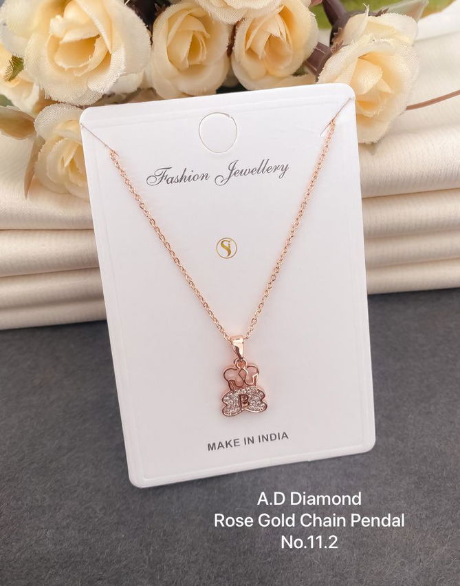 AD Diamond Designer Chain Pendant Set 3 Wholesale Manufacturers
